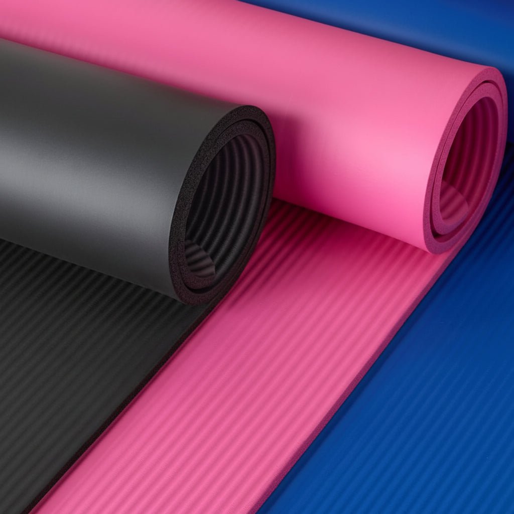 Extra tjock yogamatta med halkfri yta för hemmaträning