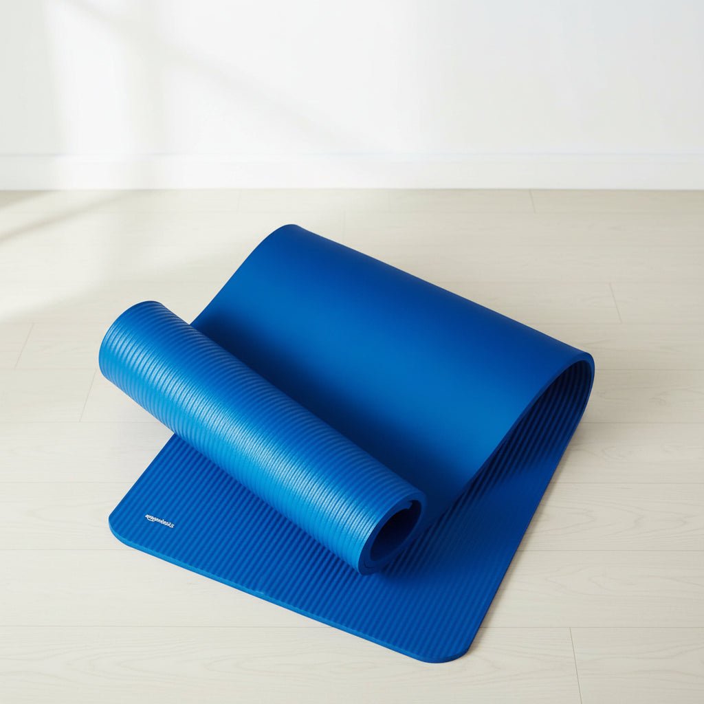 Extra tjock yogamatta med halkfri yta för hemmaträning
