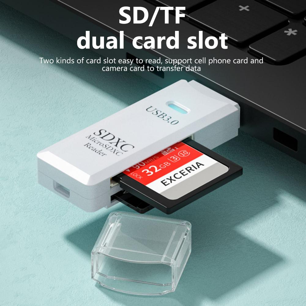 Snabb USB 3.0-kortläsare för Micro SD- och TF-kort