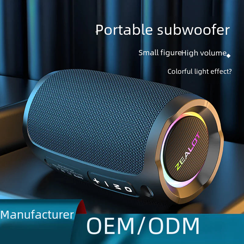 S49 Trådlös Bluetooth-högtalare – Kraftfullt Ljud, Vattentät, 8 Timmar Speltid, Kompakt & Bärbar