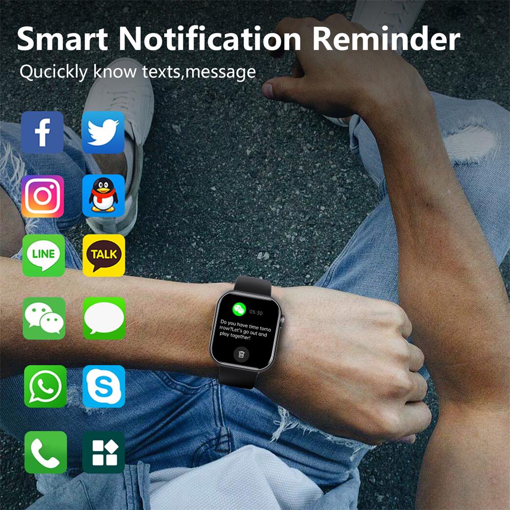 Intelligent Smartwatch med Hälsoövervakning och Vattentät Design