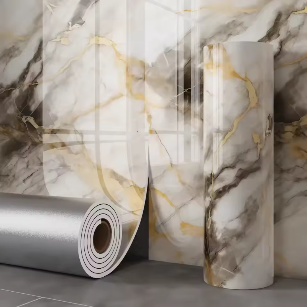 Självhäftande Marmortapet - Realistisk 3D-effekt och Flexibilitet