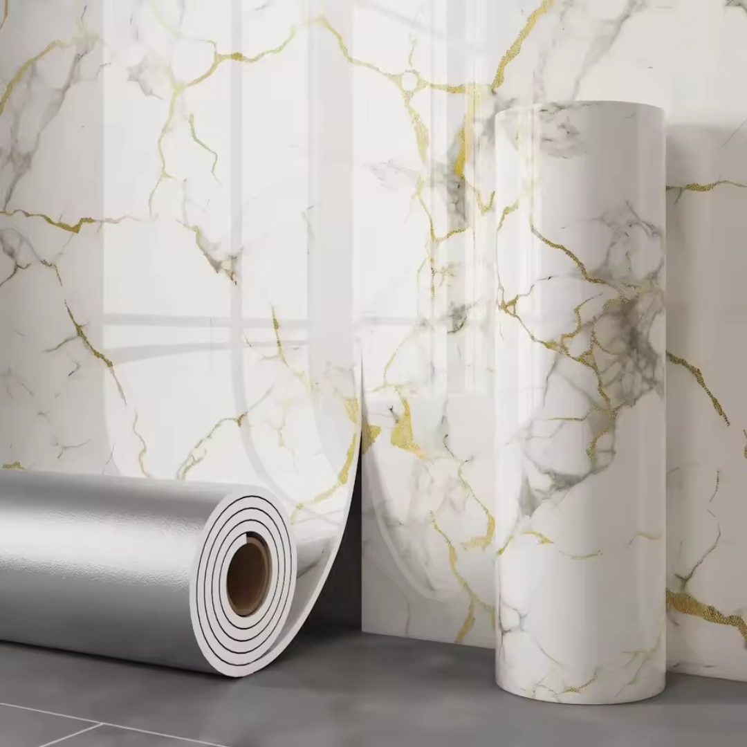 Självhäftande Marmortapet - Realistisk 3D-effekt och Flexibilitet