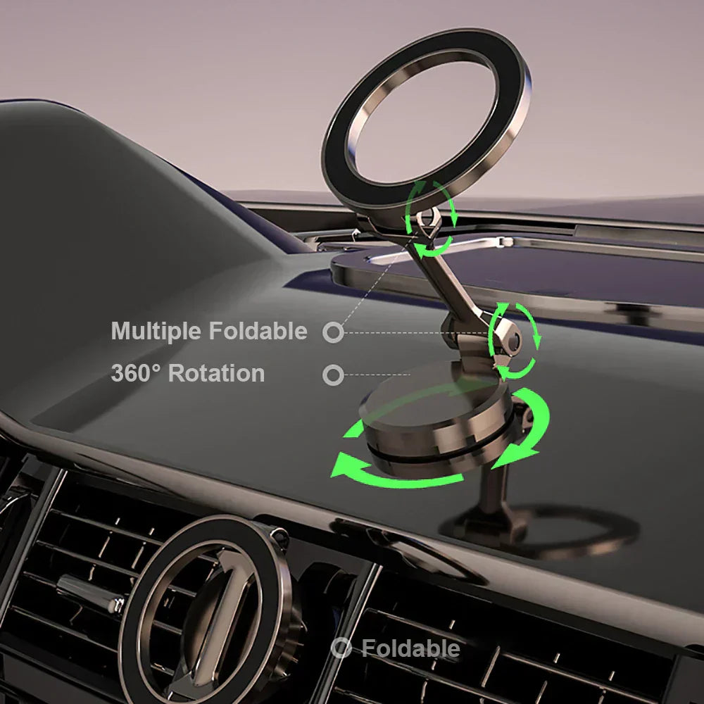 360° Justerbar Magnetisk Bilholder - Stabil og Fleksibel