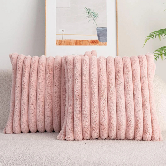 Luksuriøst Pude i Plys 45x45 cm – Komfort til Sofa & Seng