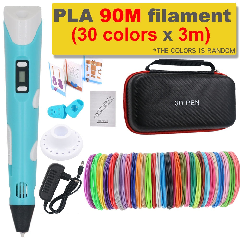 3D-penna för gör-det-själv med 200 m PLA-filament – Present till barn