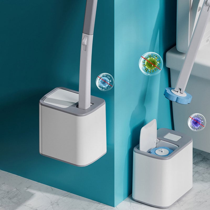 Hygieniskt toalettborstset med engångshuvuden – Miljövänligt