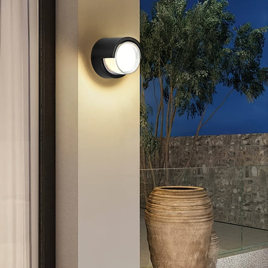 Moderne LED Væglampe til Indendørs & Udendørs med Varmt Lys