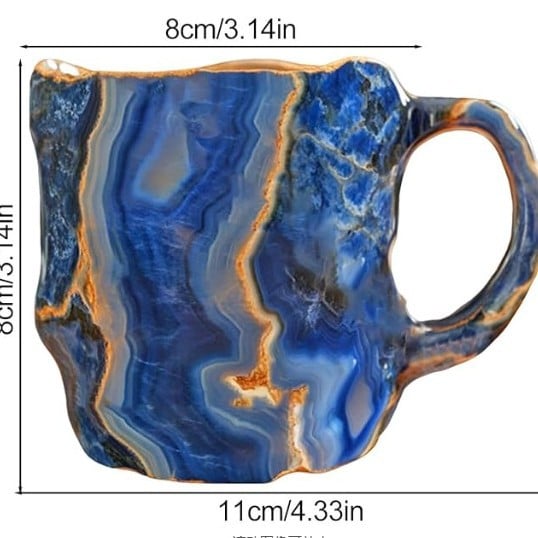 Lyxig GemKopp | Handgjord kaffe- och temugg med gnistrande design