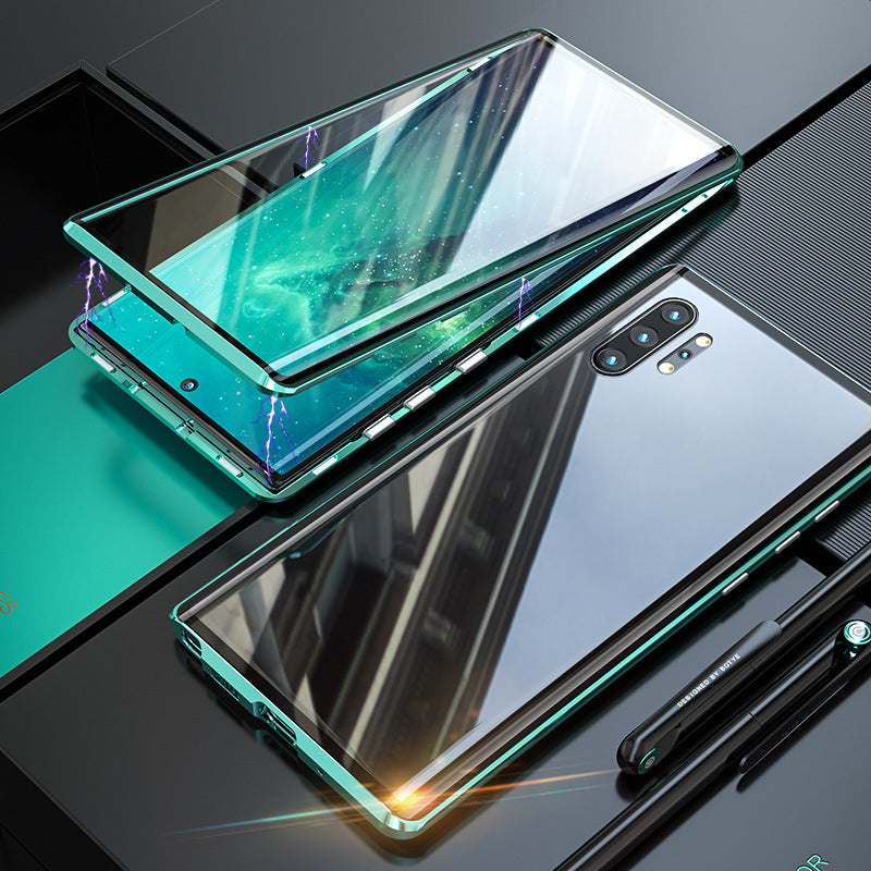 Härdat Glas Dubbelsidigt Telefonfodral för Samsung