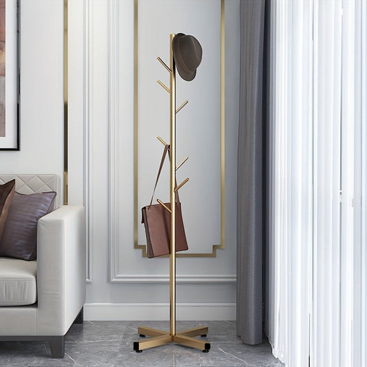 Elegant metallstativ med skallrdesign – praktiskt och stilfullt