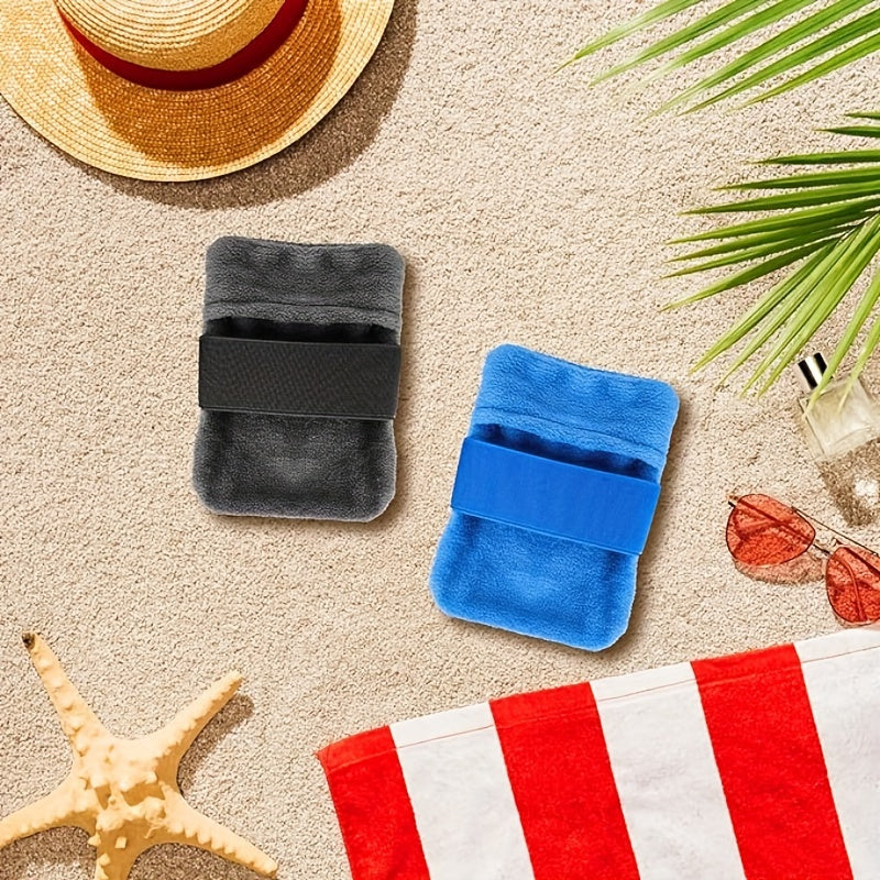 Praktisk strandpose til hurtig fjernelse af sand