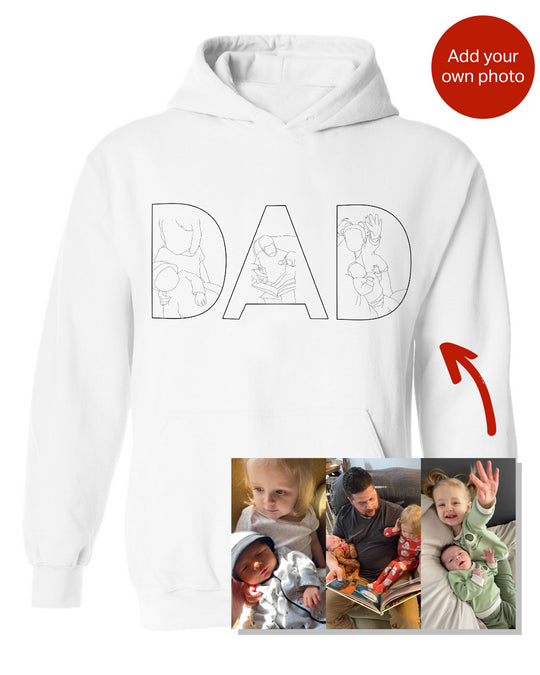 Personlig hoodie som present i memorywear-design