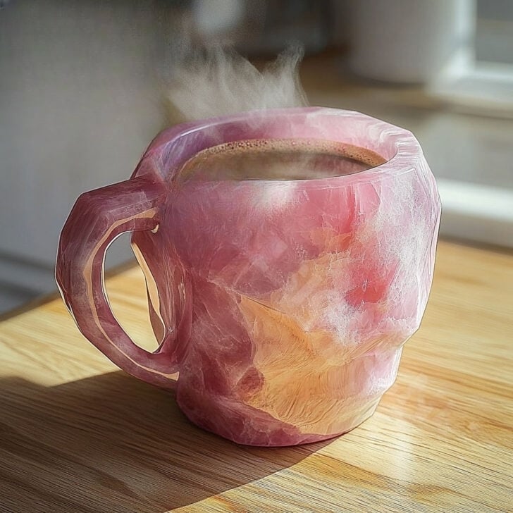 Lyxig GemKopp | Handgjord kaffe- och temugg med gnistrande design