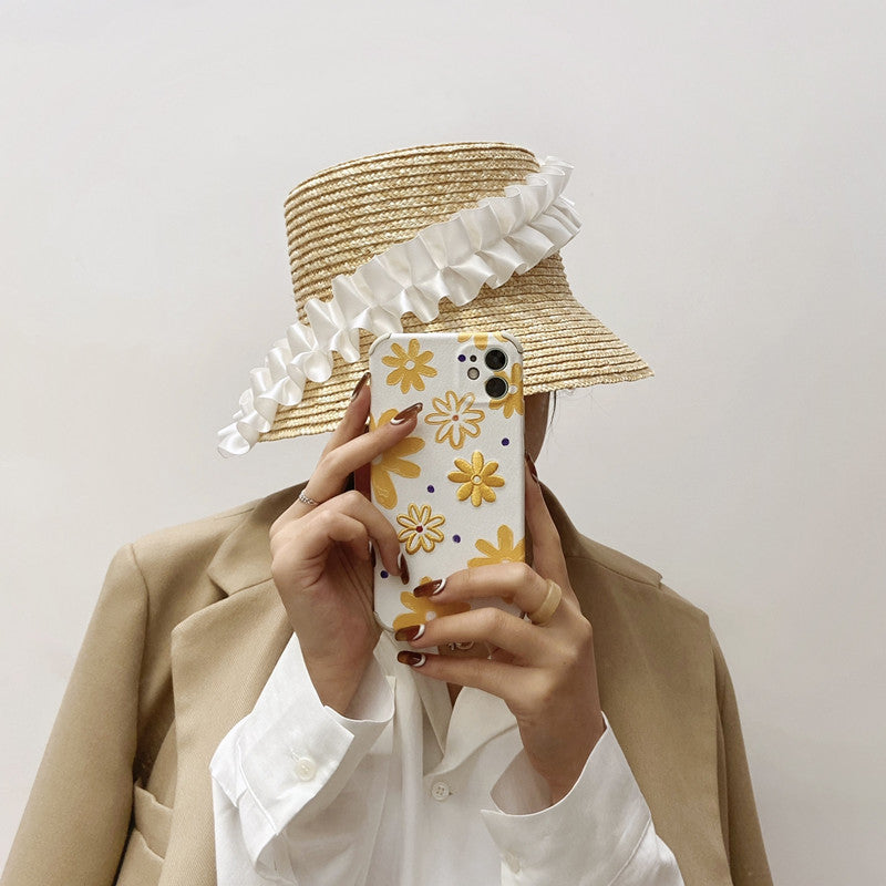 Sommarhatt med flätor och ränder – Lätt och luftig stil