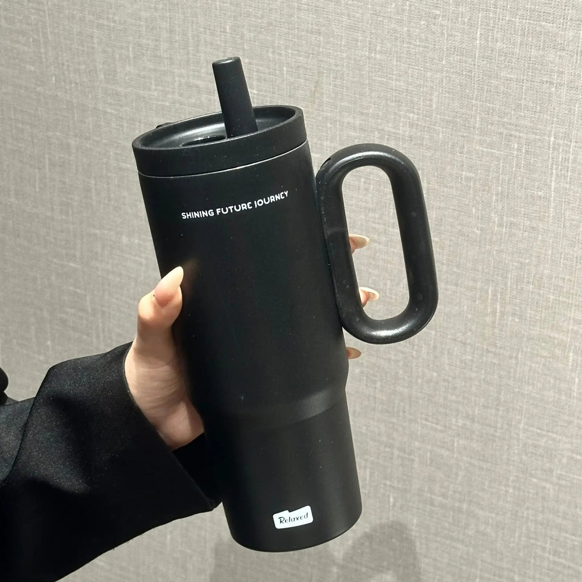 750 ml Vakuumisoleret Stål Vandflaske med Strohhalm og Håndtag til Hverdagsbrug