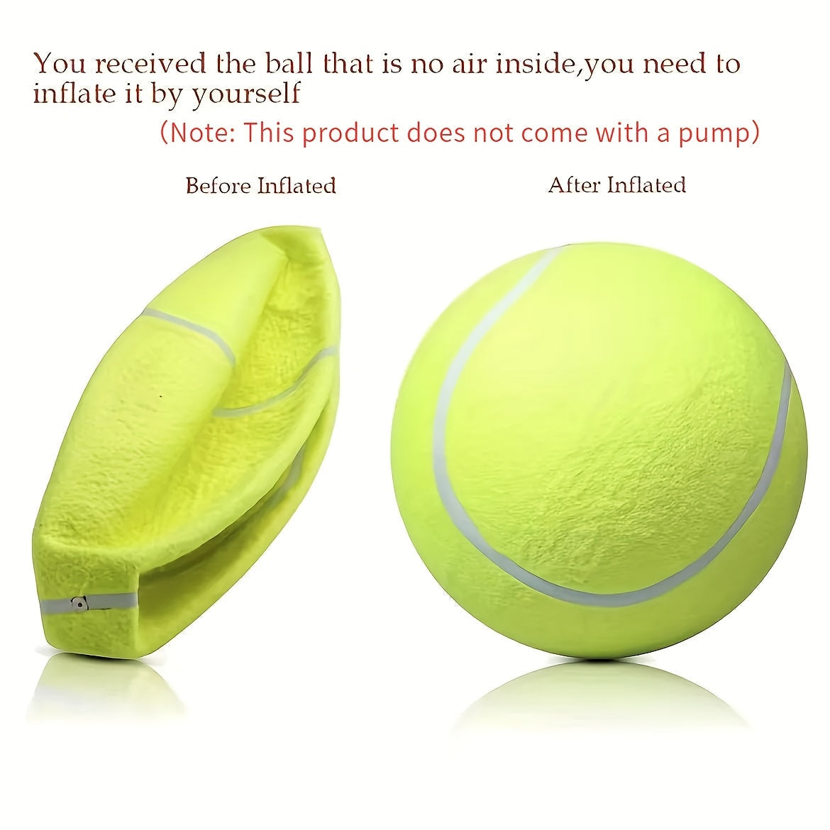 Extra hållbar tennisboll för stora hundar – Perfekt för lek och utomhusaktiviteter