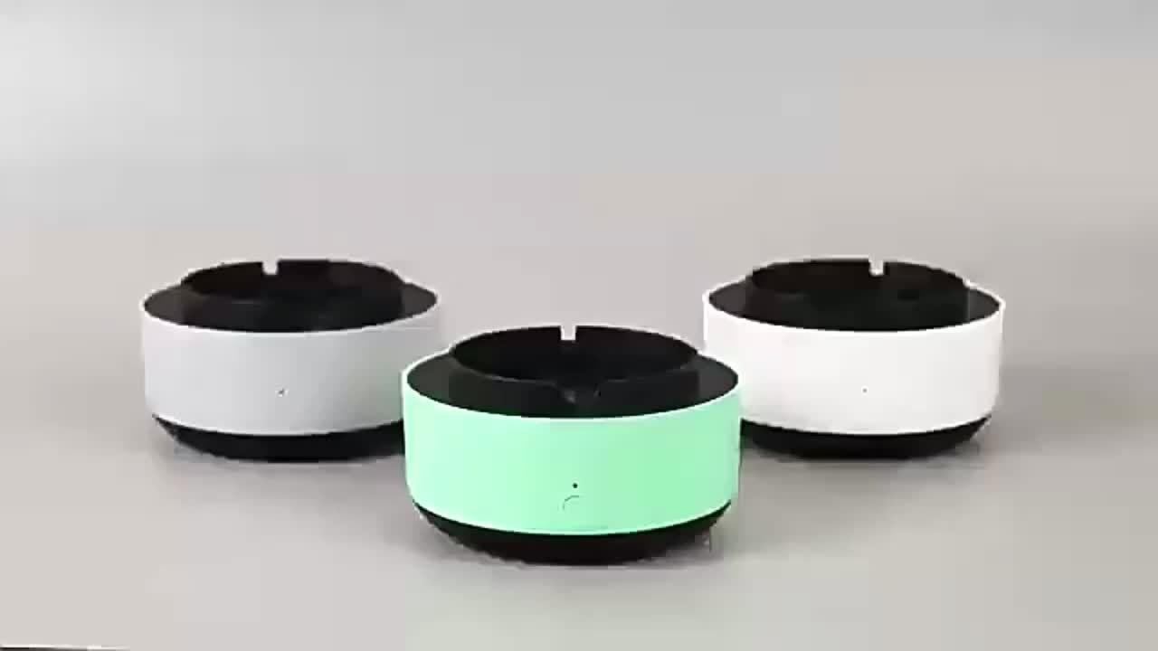 Smart askkopp med luftrenare – effektiv borttagning av rök och lukt med elegant design