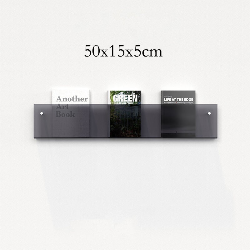 Vägghängd Tidskriftshållare i Akryl - Minimalistisk och Elegant
