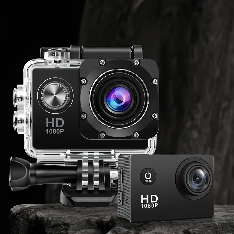 Kompakt Actionkamera med HD Video og Bredvinkelobjektiv