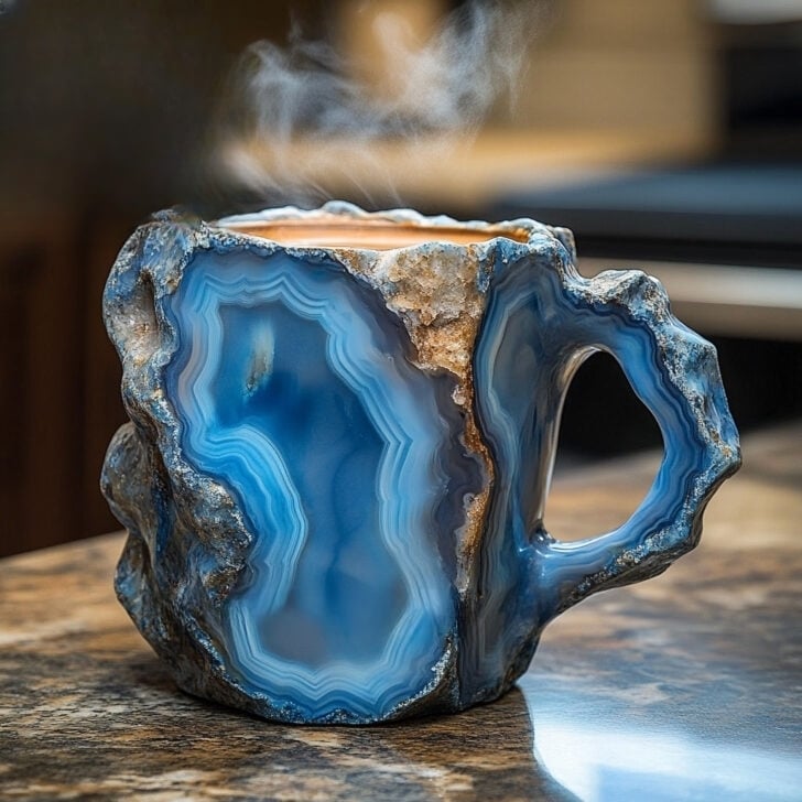 Lyxig GemKopp | Handgjord kaffe- och temugg med gnistrande design