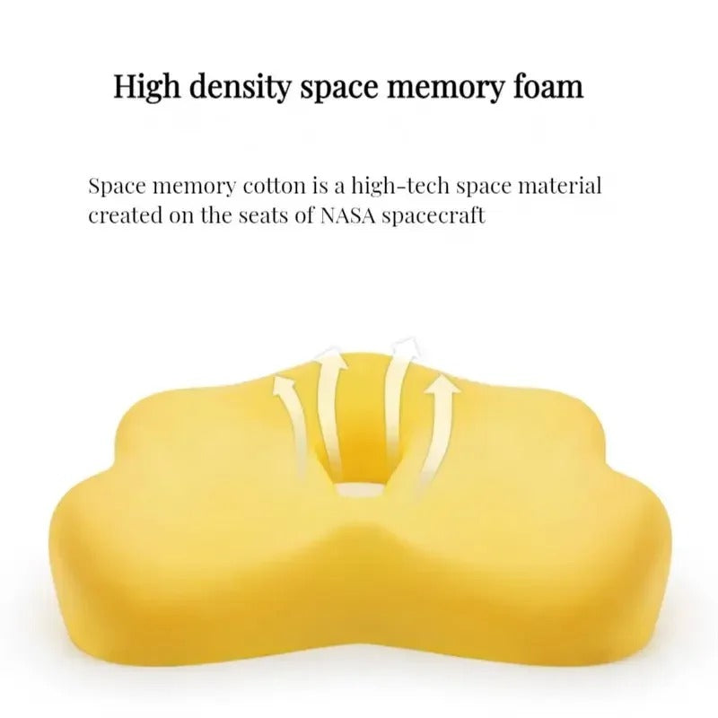 Ergonomisk Sædehynde med Memory Foam til Optimal Rygstøtte