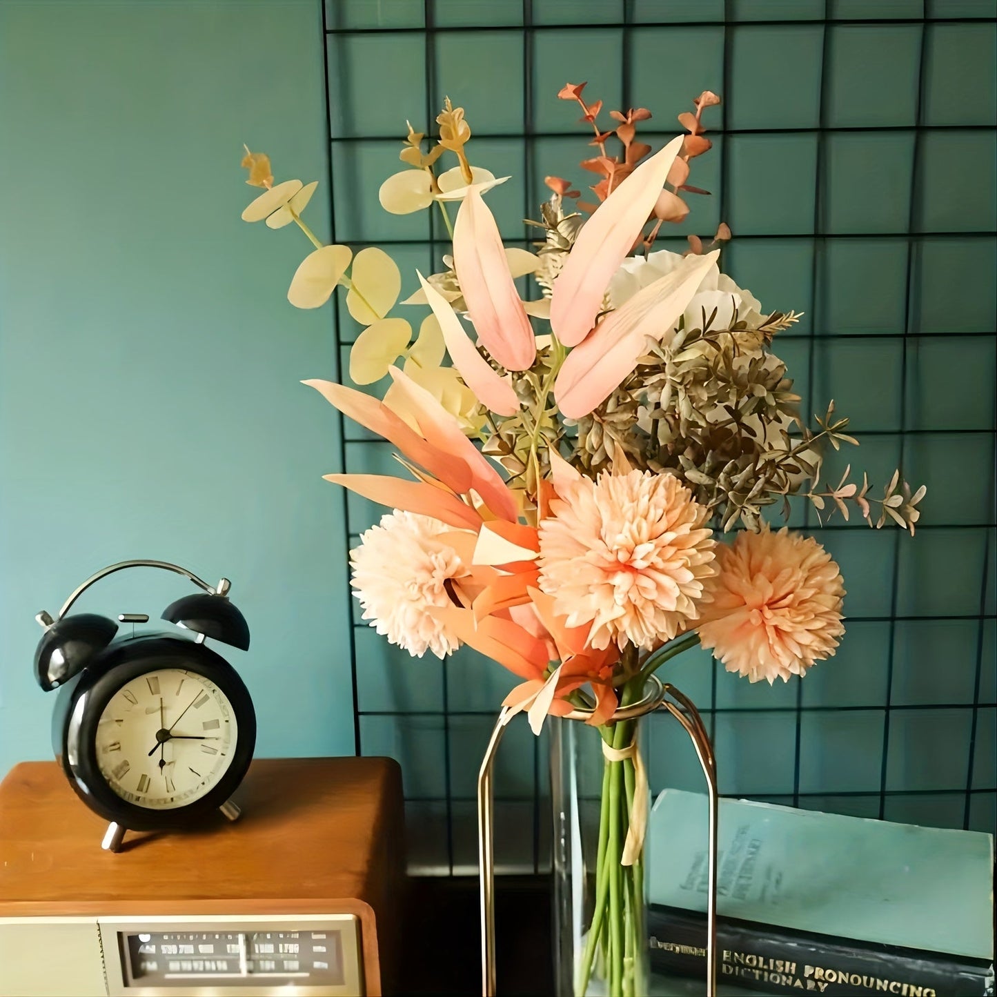 Elegant Kunstige Blomsterbuket til Bryllup og Sæsonbestemt Dekoration