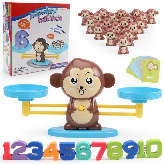 Leg og Tæl med Abens Vægt – MonkeyMath