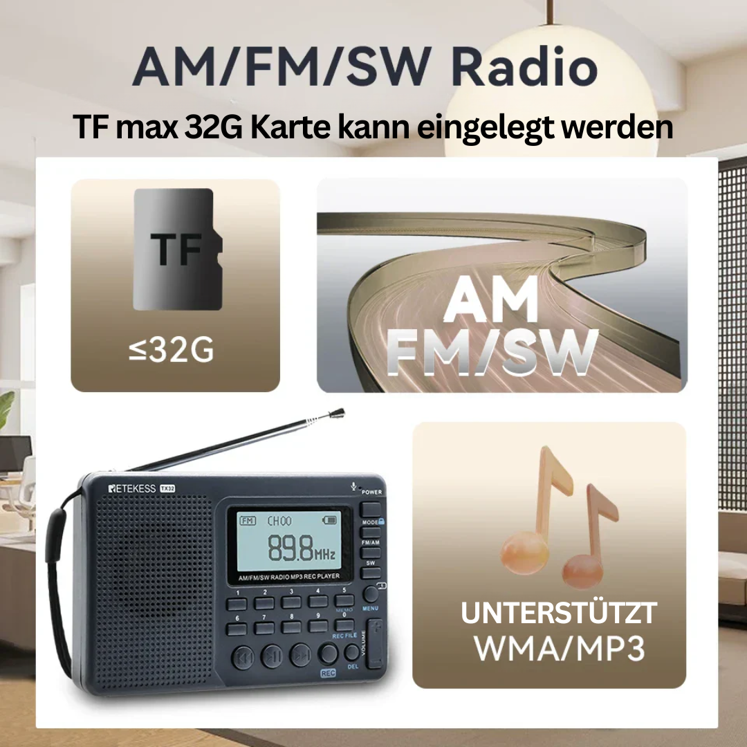 Kompakt bærbar radio – SoundPort