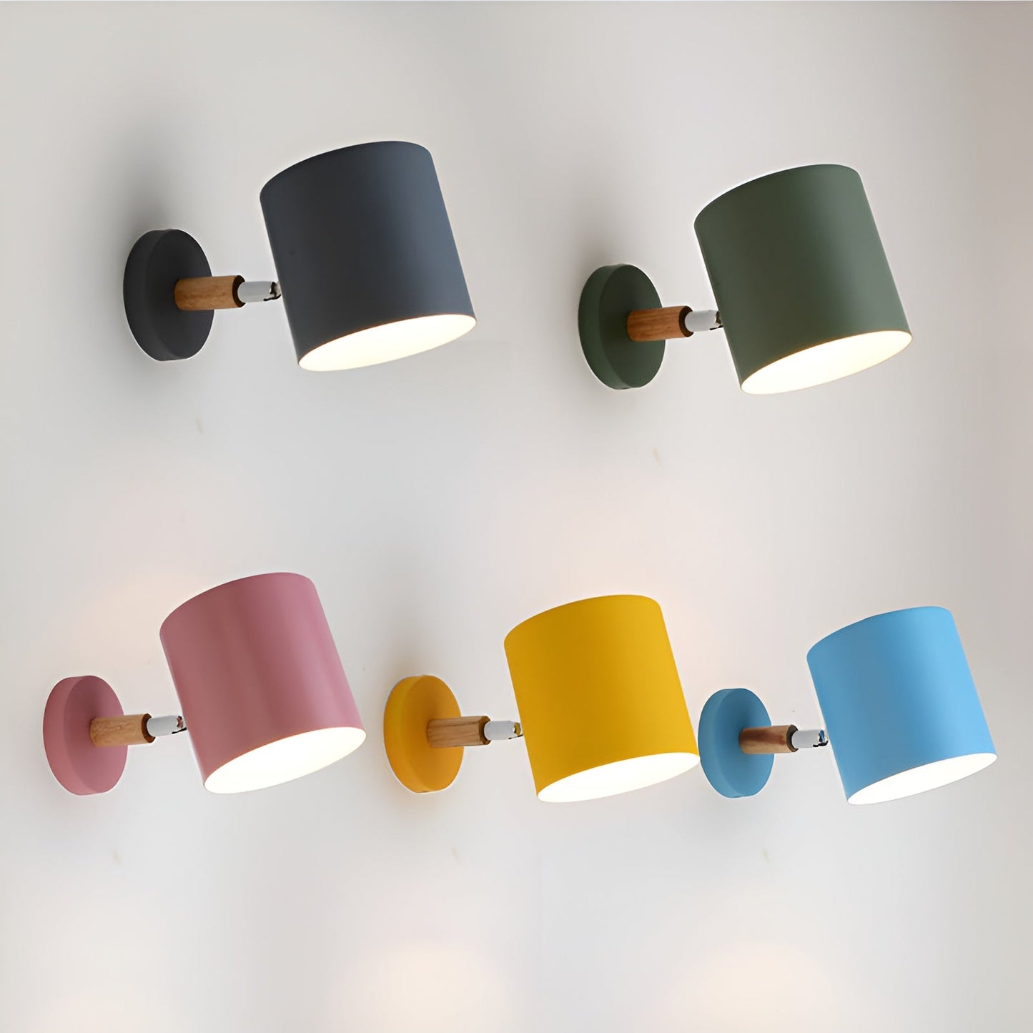 Elegant Pastel Væglampe – Justerbart Lys til Dit Hjem