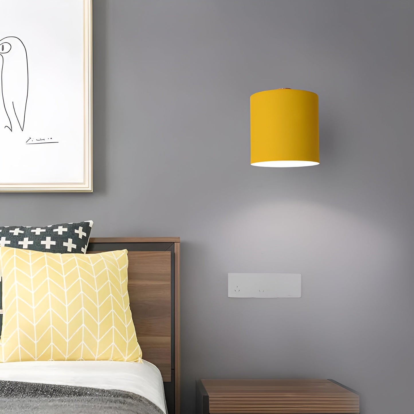 Elegant Pastel Væglampe – Justerbart Lys til Dit Hjem