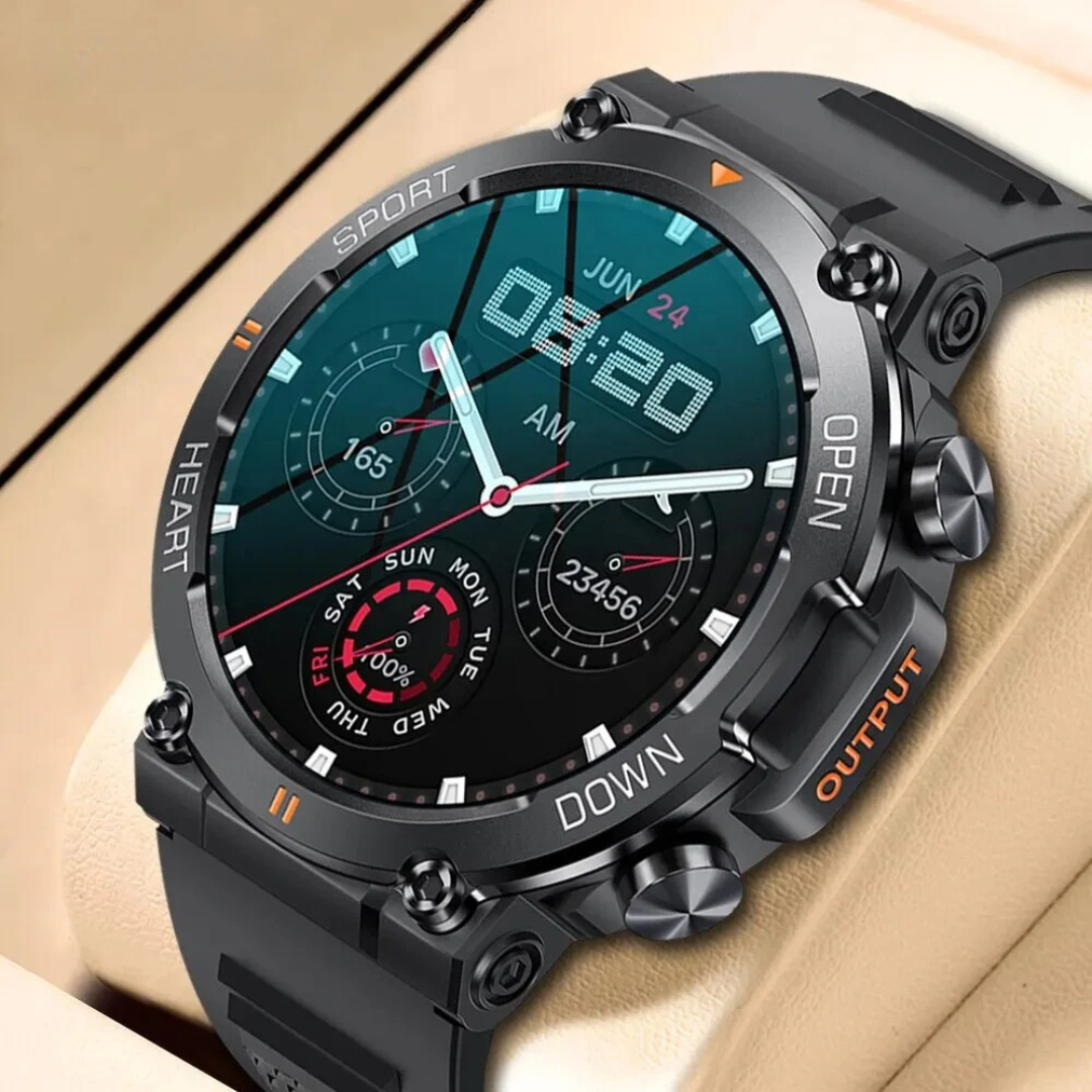 Smartwatch med HD-skärm och Bluetooth för män