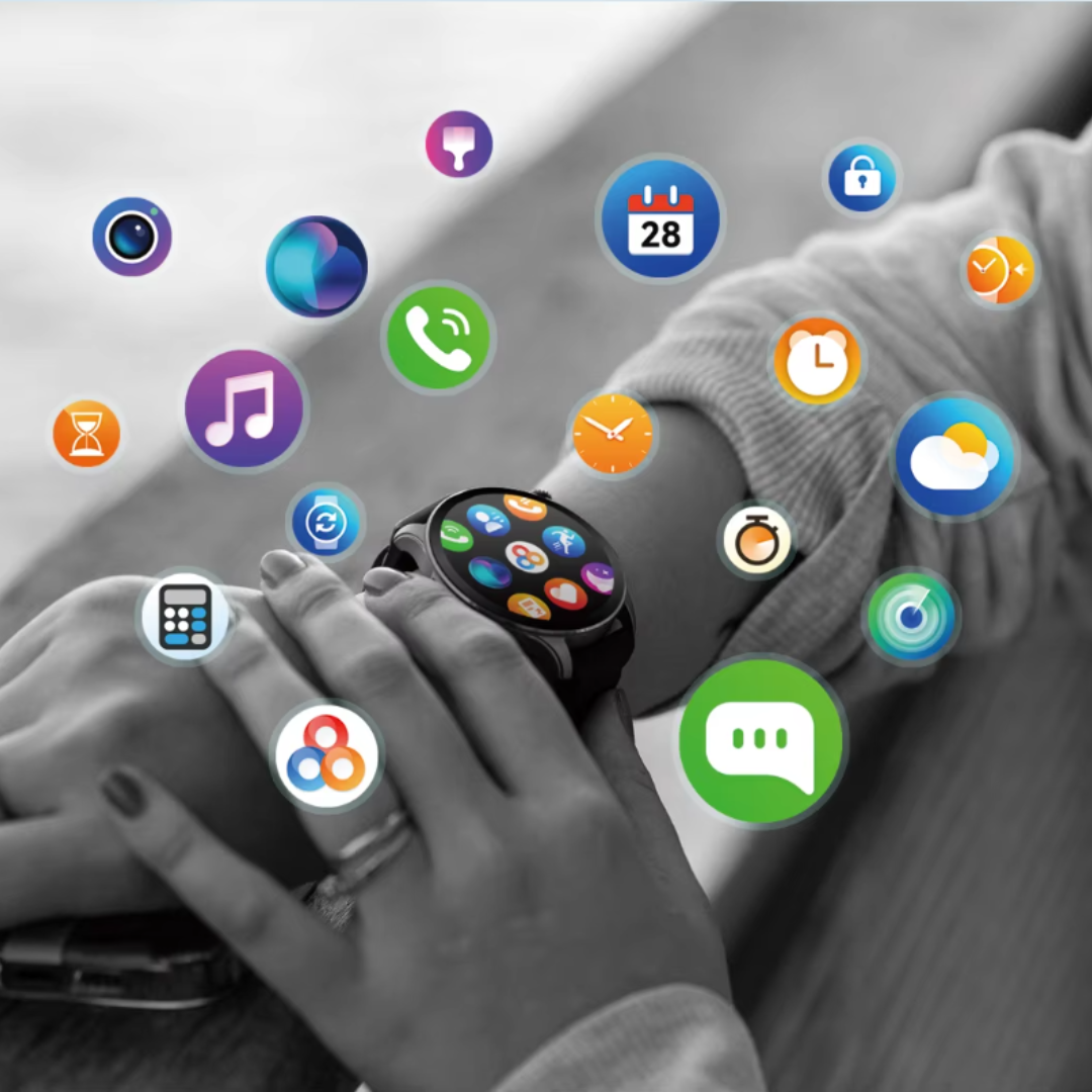 Smartwatch med AMOLED-skærm og Hi-Fi Bluetooth-opkald