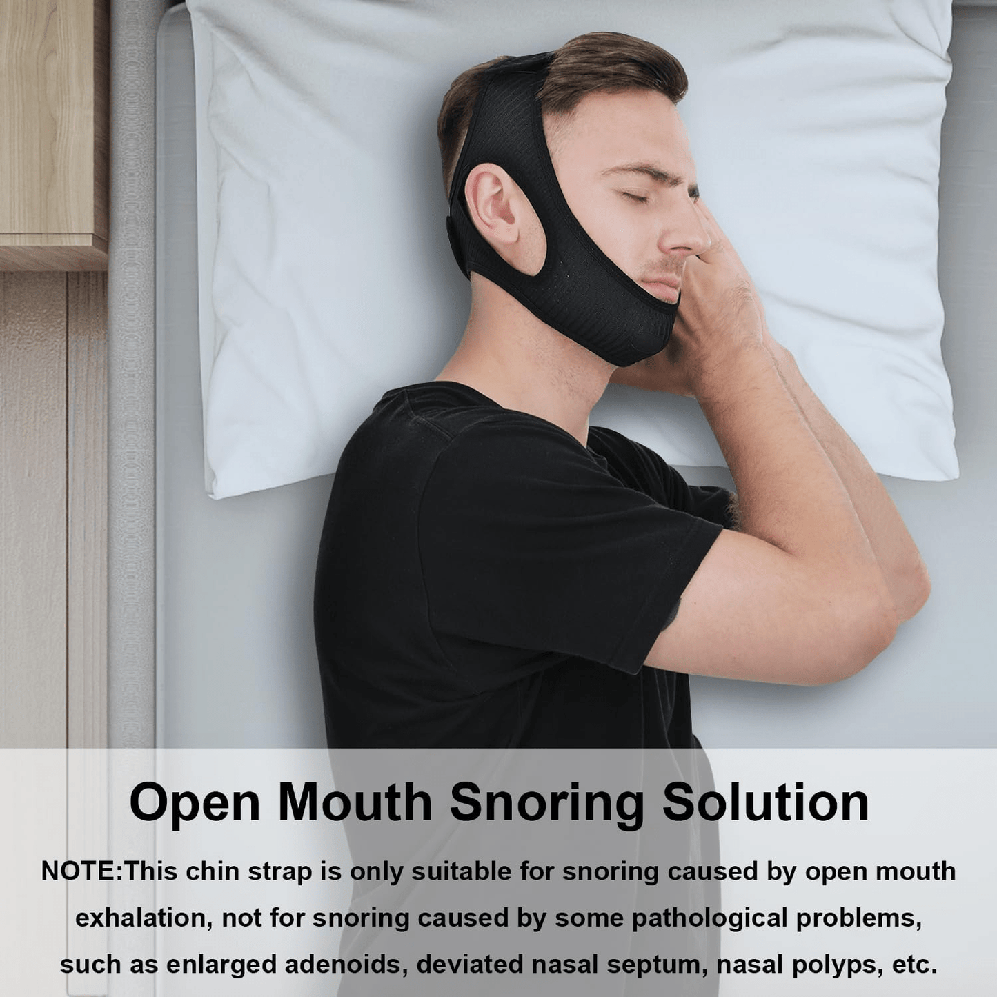 Anti-Snorke Bælte Kinriem - Effektiv Løsning mod Snorken