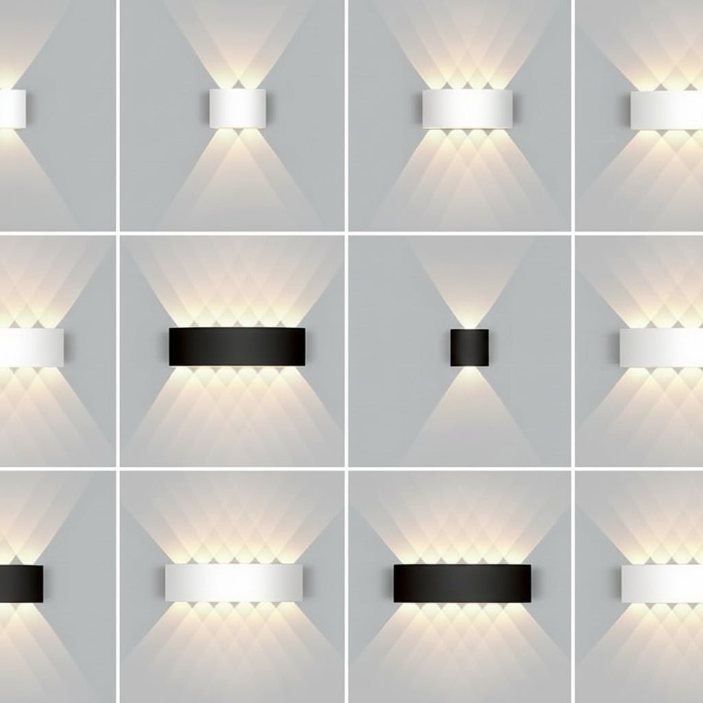 Moderne LED Udendørs Væglampe med Klar og Effektiv Belysning