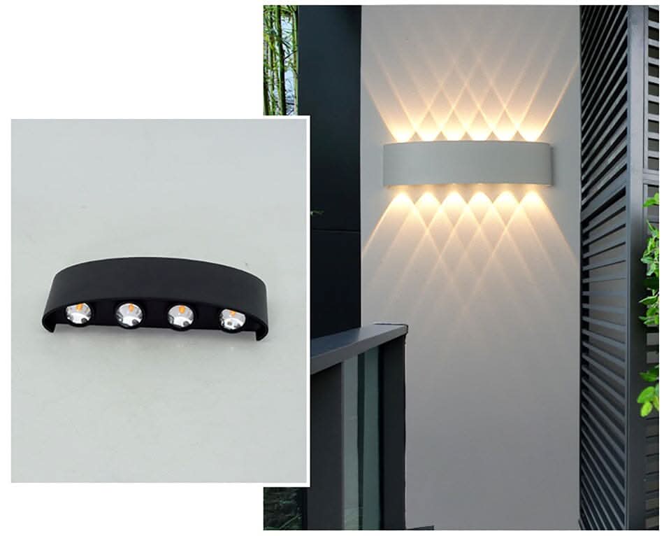 Vejrbestandig LED Væglampe til Udendørsbrug – Elegant Belysning i Aluminium