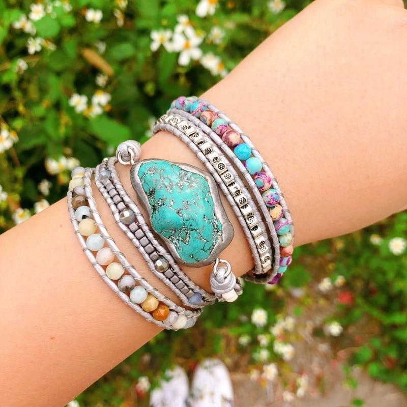 HealingWrap Armband i Turkos - Harmoni och Skydd