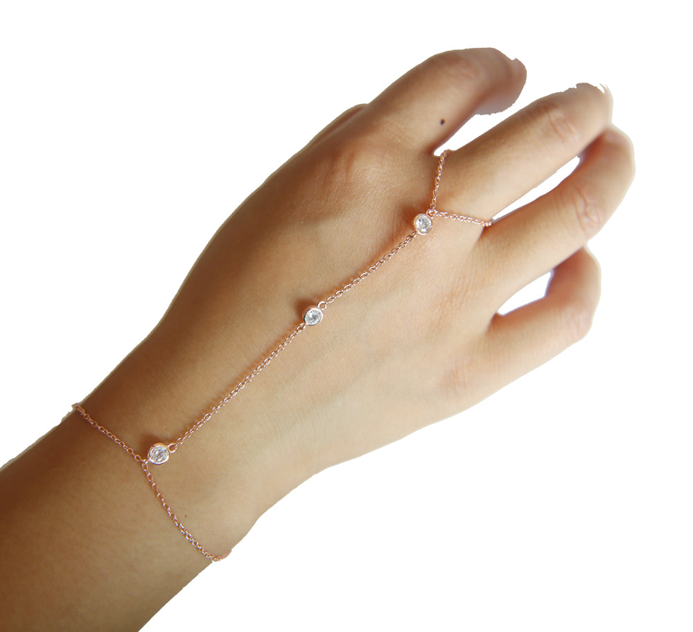 Unikt Kedjearmband med Justerbar Ring