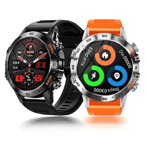 Robust smartwatch med GPS, sundhedsovervågning og Bluetooth-opkald