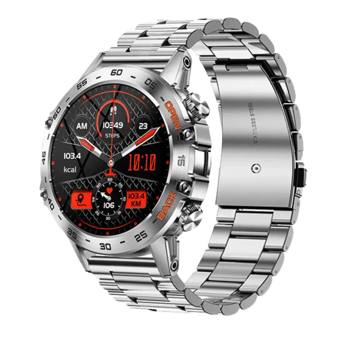 Robust smartwatch med GPS, sundhedsovervågning og Bluetooth-opkald