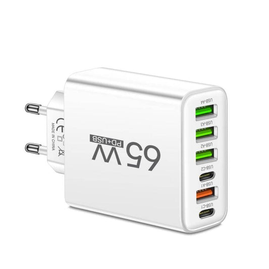 MultiSmart Lader med 65W – Hurtig og Effektiv til Flere Enheder