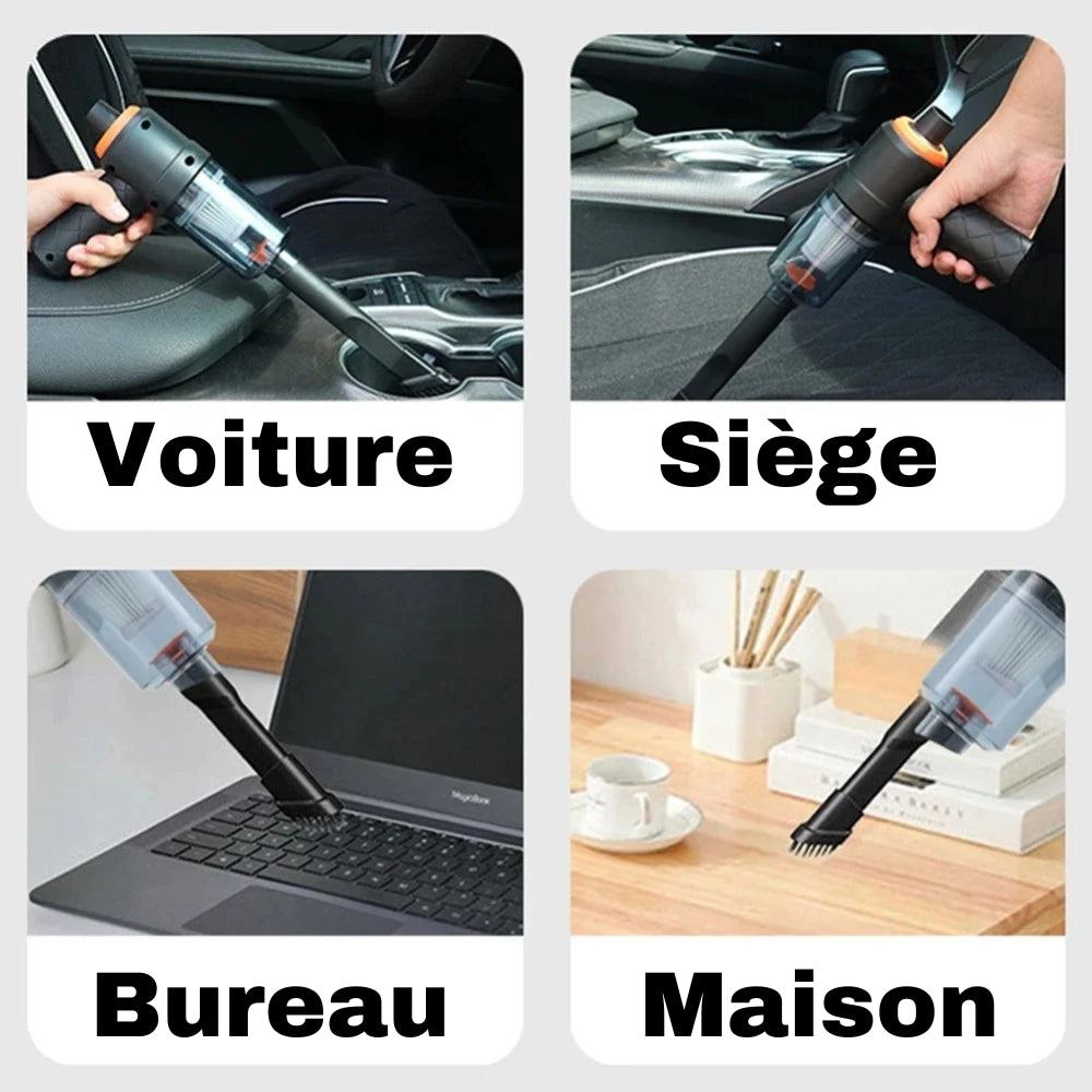 Kraftfull och trådlös dammsugare till bilen