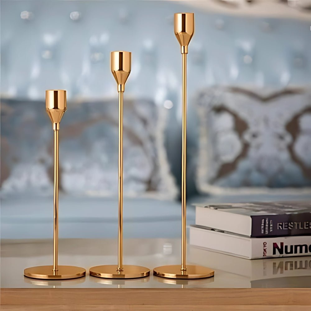 Moderna Ljusstakar i Stål - Elegant Design för Ditt Hem