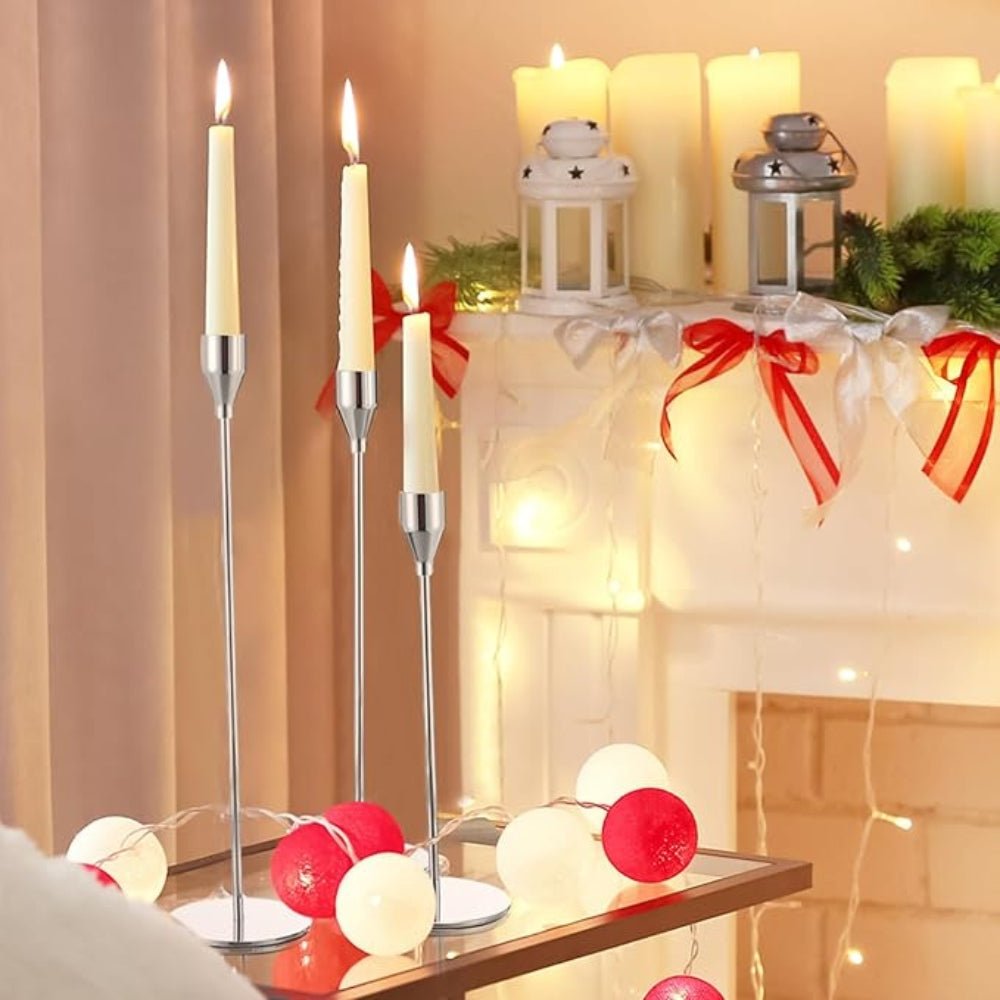 Moderna Ljusstakar i Stål - Elegant Design för Ditt Hem