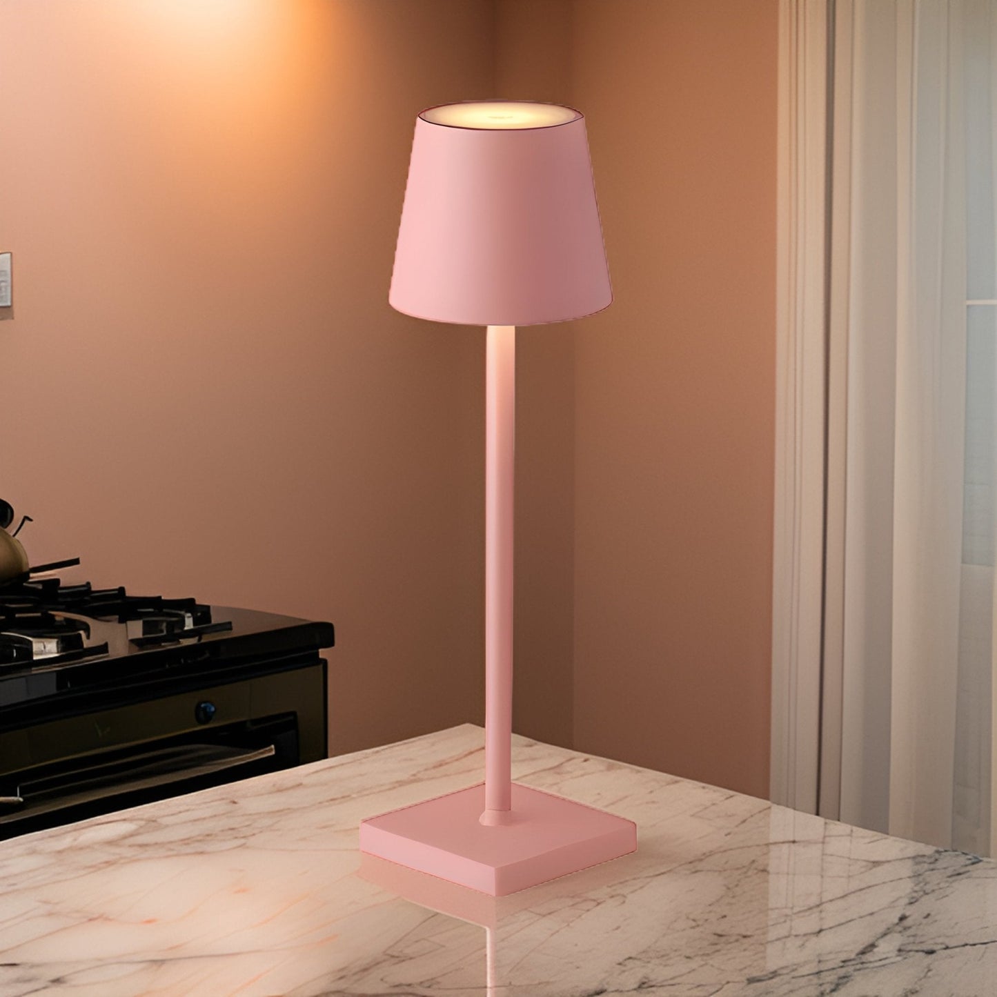 Trådløs LED-bordlampe med lang batterilevetid og fleksibilitet