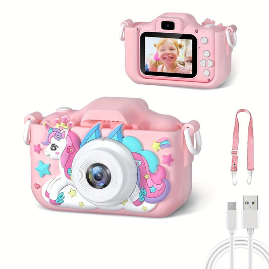 HD Børnekamera Licorne | Sjovt Selfiekamera til Børn 3-12 År