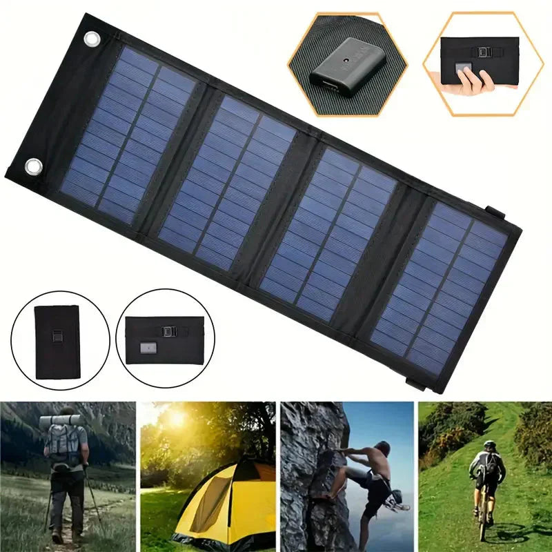 Sammenfoldelig solenergi powerbank - SolPower Pro