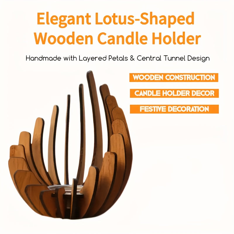Elegant Lotos Lysestage – Håndlavet i Lagdelt Design