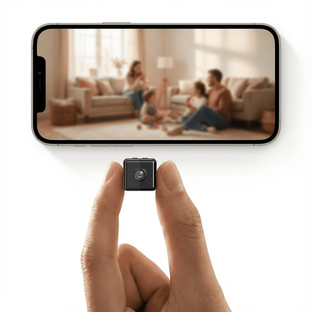 Kompakt Indendørs Overvågningskamera med 1080P HD