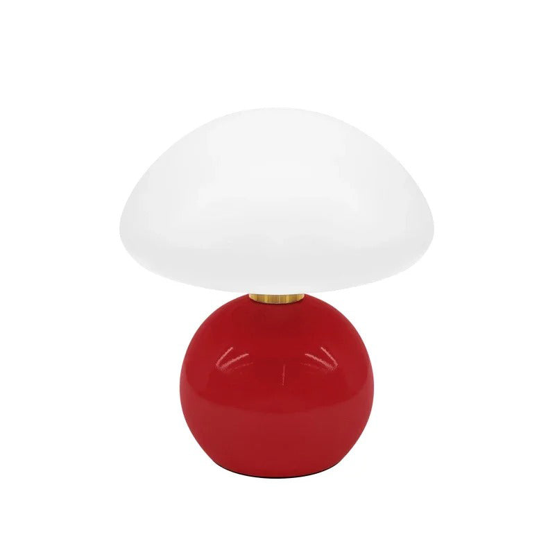 Modern sängbordslampa i creme med justerbart LED-ljus